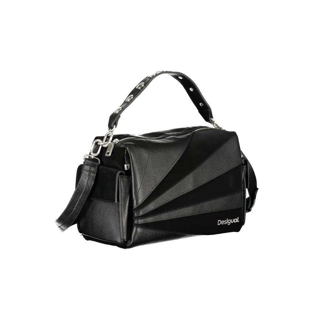 Desigual Schwarze Polyethylen-Handtasche